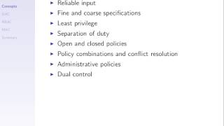 Introduction to Access Control (ITS335, Lecture 9b, 2013)