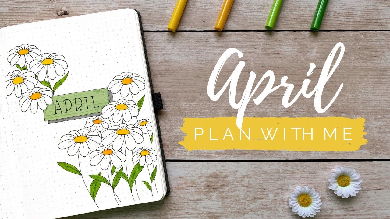 April 2019 Bullet Journal Setup | Plan With Me | BUJOANDCOOKIES - YouTube