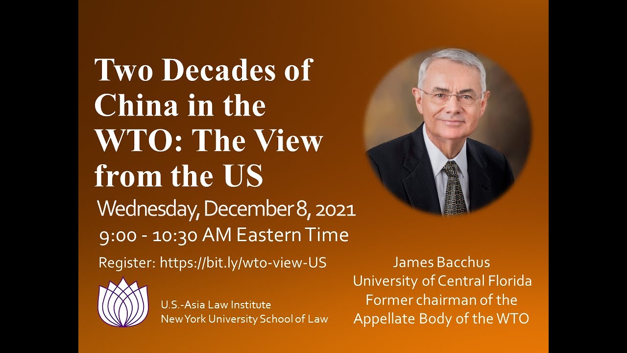 Two Decades of China in the WTO: The View from the US