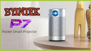 BYINTEK P7 Portable LED Projector with HiFi Speakers