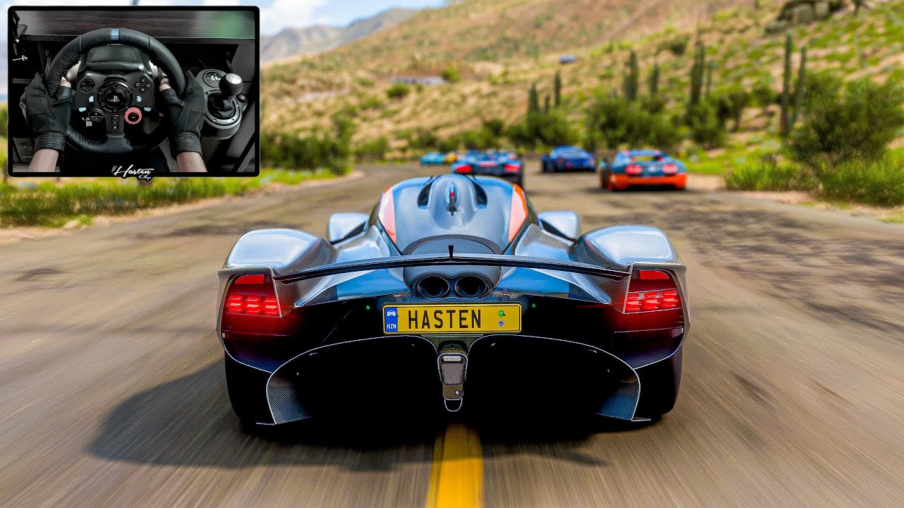 Aston Martin Valkyrie VS HyperCars - Forza Horizon 5 | Logitech G29 Steering Wheel Gameplay