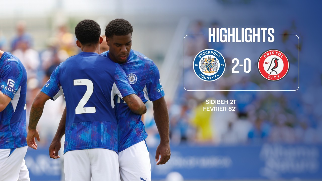 Stockport County 2–0 Bristol City full highlights