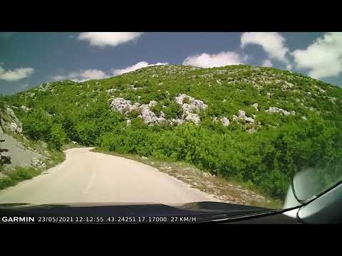 DRIVE #1503: Makarska-Kozica-Vrgorac (Croatia) (timelapse 4x) *Read Description*