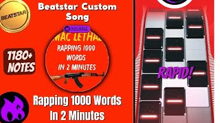 Stamina tester!🥵: Rapping 1000 Words in 2 Minutes 🔥 - Mac Lethal [Insane] | Beatstar