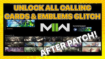 MW2 UNLOCK ALL CALLING CARDS AND EMBLEMS GLITCH TUTORIAL - HOW TO GET AFTER PATCH UPDATE !!