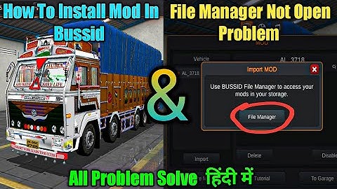 How To Install Any Mod In Bussid || File Manager Not Open Problem (100% working trick)
