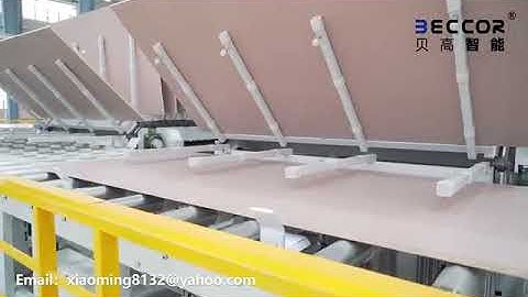 Short cycle press line(with camera for synchronized melamine faced panel)