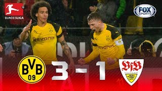 Borussia Dortmund - Stuttgart [3-1] | GOLES | Jornada 25 | Bundesliga