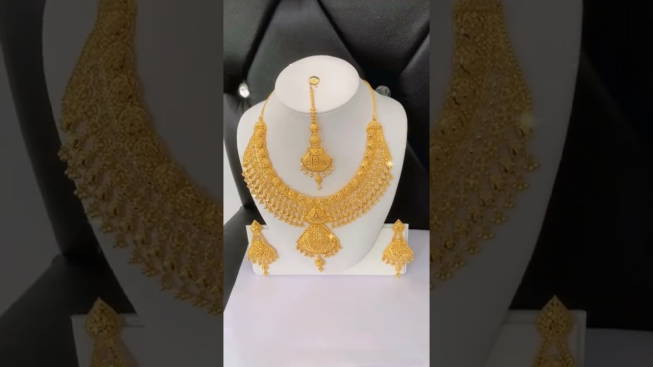 3 Tola beautiful Bridal set pure 21k Available at shahid jewellers