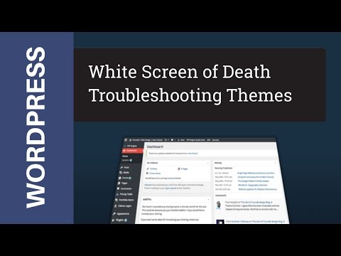 WordPress Troubleshooting White Screen of Death