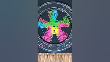 Running Fan type spirograph fan drawing🙂#shorts #drawing #satisfying #drawing #spirograph #art