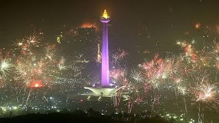 PESTA KEMBANG API 🔥 DI MONAS JAKARTA,🔥 kembang api tahun baru terindah.. Tahun baru 2024, Natal 2024