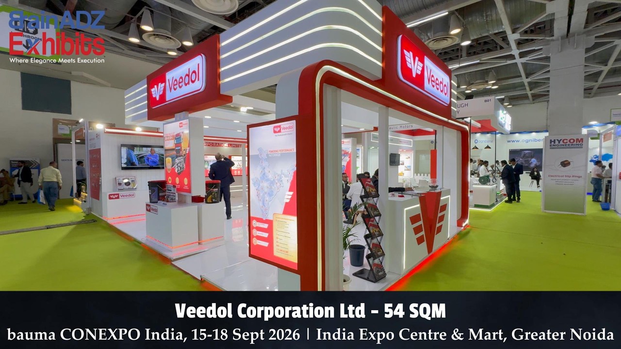 Veedol Corporation | 54 SQM Exhibition Stall at bauma CONEXPO INDIA 2026