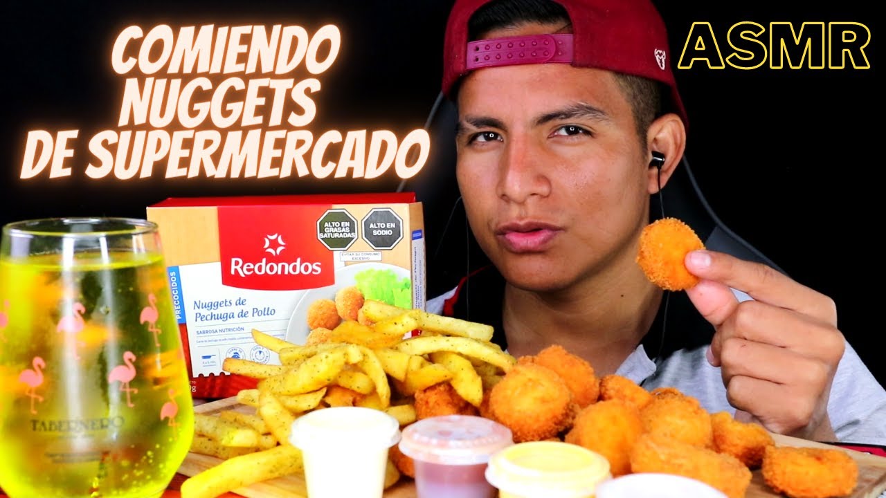 ASMR COMIENDO NUGGETS DE POLLO DE SUPERMERCADO