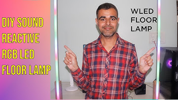 DIY Sound Reactive RGB(ws2812b) LED Floor Lamps in Hindi|esp32 wled|MAX4466