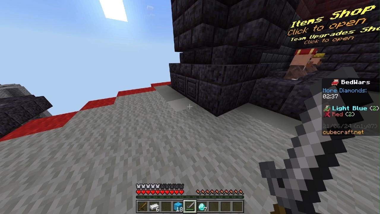 Cubecraft Bedwars Controller Gameplay #4 - YouTube