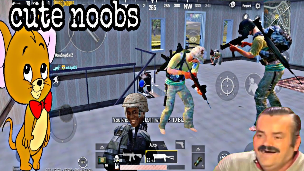 Cute noobs exe - noobs Trolls pubg mobile game