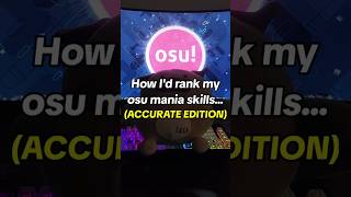 How I'd Rank My Osu Mania Skills (ACCURATE EDITION)