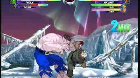 MvC2 Online (360): Brett (Aku/Cha/Hulk) vs Josh 360 (Aku/Ryu/Ken) 8 .:11.9.10:.