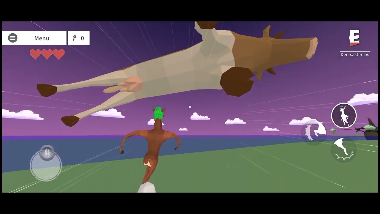 I played Deeeeeeer Simulator and its a fun game 🎮 