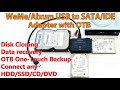 How to use WeMe/Alxum USB 3.0 to SATA/IDE Adapter with One-Touch Backup Function