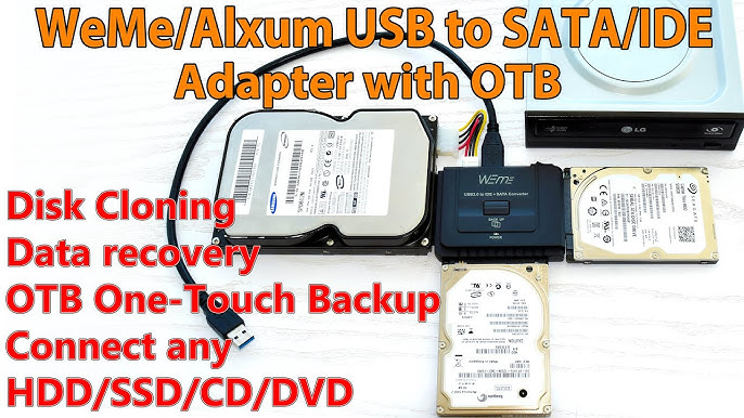 AGPTEK USB Disque Dur Adaptateur USB 3.0 vers IDE SATA, Cable USB