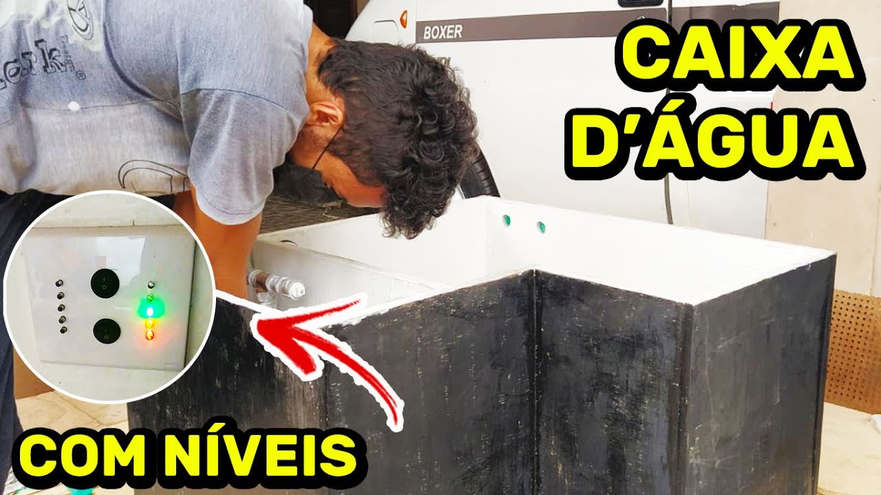 Tudo ARTESANAL - CAIXA D'ÁGUA de COMPENSADO NAVAL | CONSTRUÇÃO DO MOTORHOME Ep27