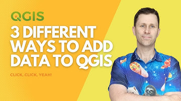Three different ways to add data to QGIS