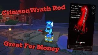 Obtaining The CrimsonWrath rod in fisch! (Shady Bazaar Update)