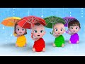 Color rainy day song  rain rain go away nursery rhymes  baby  kids songs