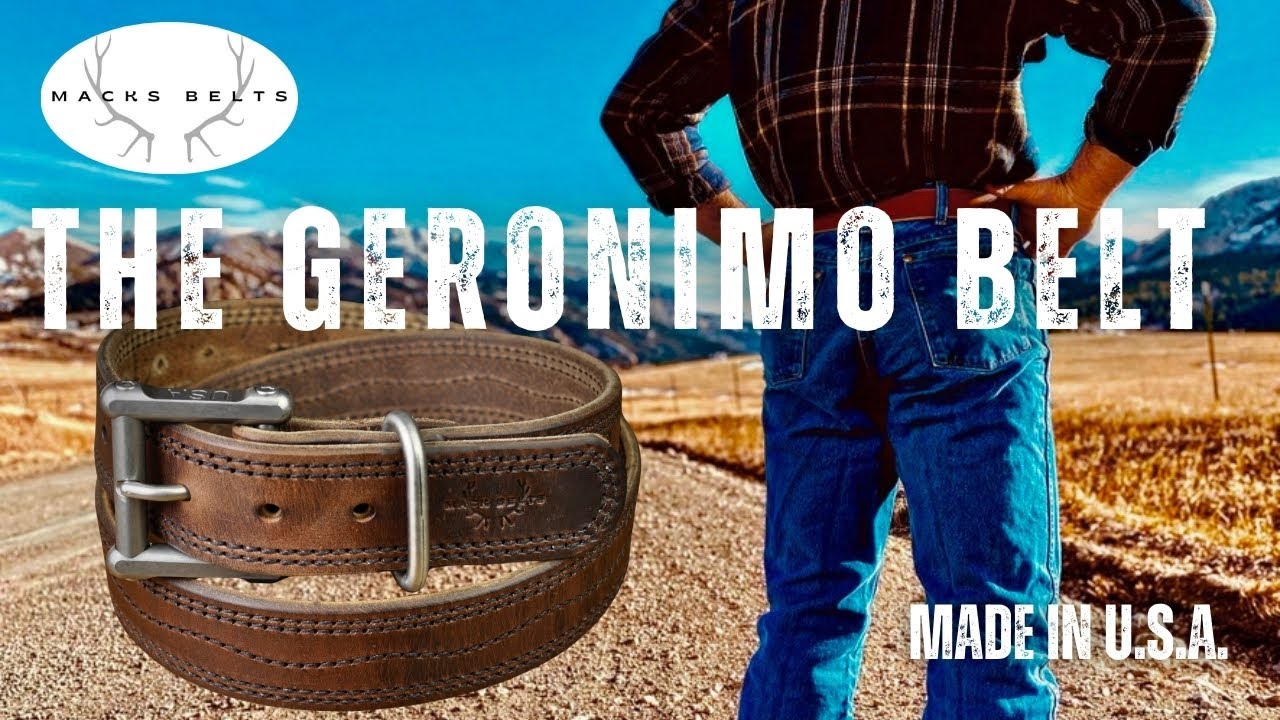 Macks Belts: The Geronimo Belt  | The Toughest Belts On Earth | Made in U.S.A.