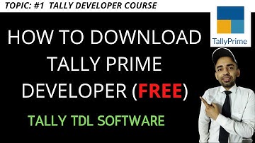 How to Download Tally Developer Software For Free - Tally Prime Developer Software - TDL Software