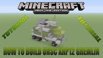 Minecraft Xbox Edition Tutorial How To Build UNSC XRP12 Gremlin