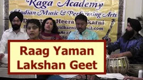 RAAG YAMAN LAKSHAN GEET || EK TAAL || STUDENTS OF RAGA ACADEMY OF INDIAN MUSIC ||