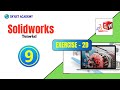 SOLIDWORKS -2D -Tutorial-Exercise-9|solidworks training near me center in coimbatore