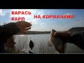 КАРАСЬ И КАРП НА КОРМАЧКИ! рыбалка на карпа.