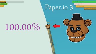 Paper.io 3 Score 100.00% World Record 00:36