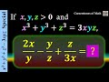 If x^3+y^3+z^3=3xyz and x, y, z＞0... [x^3+y^3+z^3-3xyz Special #5]