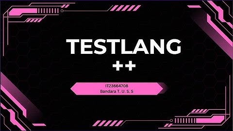 Testlang++  An API tester using Lex and Yacc