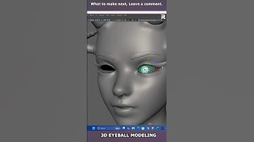 3D Eye Modeling Tutorial in Maya | Beginner Friendly #3dmodeling #shorts