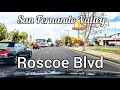 Driving on Roscoe Blvd/La Tuna Canyon Road - 4K