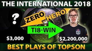 OG.Topson From Zero to Hero - TI8 Champion - Best Plays The International 2018