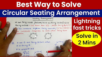 Circular Seating Arrangement Tricks | Solve Reasoning Questions Quickly | Shortcuts & Tips