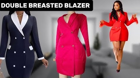 HOW TO CUT AND SEW A DOUBLE BREASTED BLAZER JACK WITH SHAWL COLLAR|| Beginner friendly