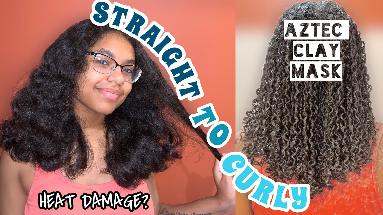 First Time Trying The Aztec Clay Mask On My Natural Hair Omg Watch My Type 4 Curls Transform Youtube