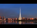 Take a fly through tour of dubai creek tower at dubai creek harbour