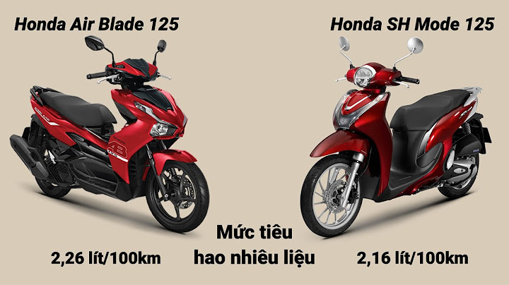 So sánh giữa xe sh mode và xe blade