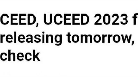CEED,UCEED 2023 FINAL ANSWER KEY RELEASED TODAY, HOW TO CHECK, RESULT DATE, LATEST UPDATE