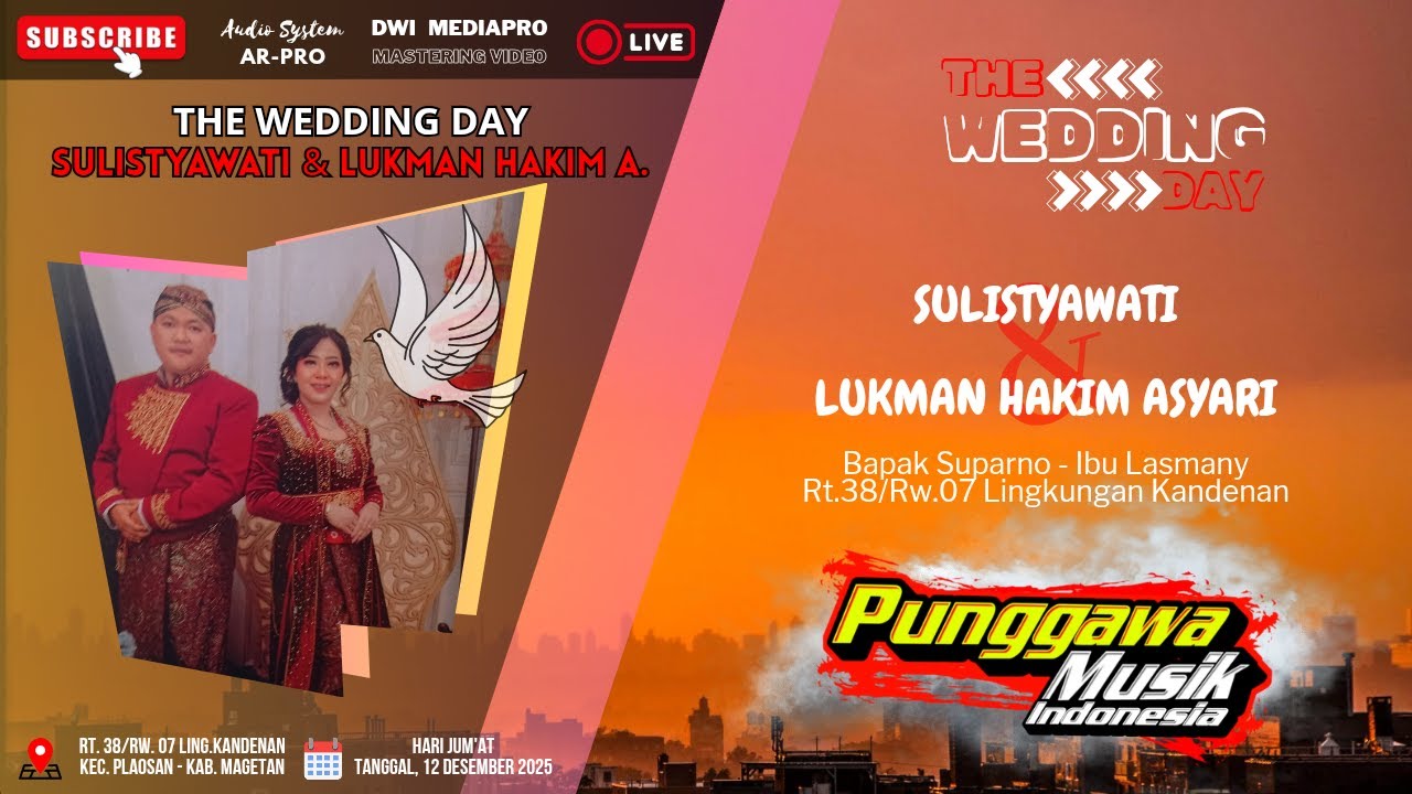 Live!! Cs. PUNGGAWA Musik  -  AR-PRO Audio | Wedding SULISTYAWATI & LUKMAN HAKIM  , Kandenan Plaosan