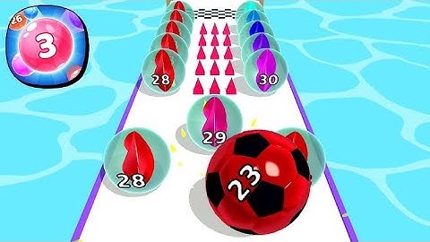 New Satisfying Mobile Game Big Update Freeplay Ball Merge Run 2048 Top Gameplay Walkthrough Android